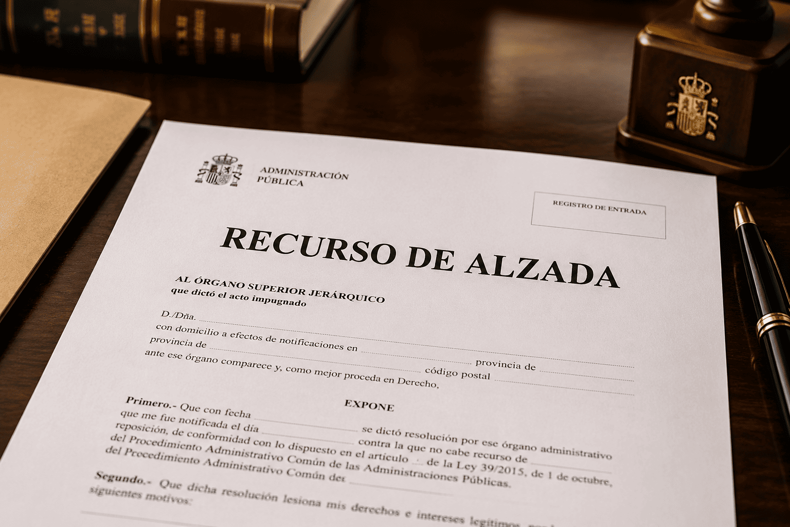 Recurso de alzada en España: plazo y modelo de escrito